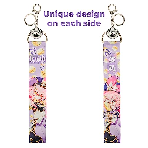 Impact Videogame Colorful Lanyard Keychains Stickers - color: Dori Electro