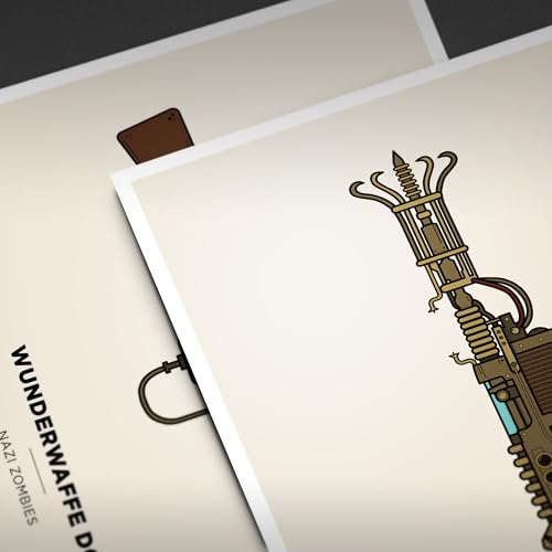 SnooozeWorks Wunderwaffe DG-2 Illustration Poster, Unframed, Premium Photo Paper - Perfect Decor for Gamers (18"x24") - size: 18"x24"