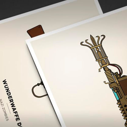 SnooozeWorks Wunderwaffe DG-2 Illustration Poster, Unframed, Premium Photo Paper - Perfect Decor for Gamers (24"x36") - size: 24"x36"