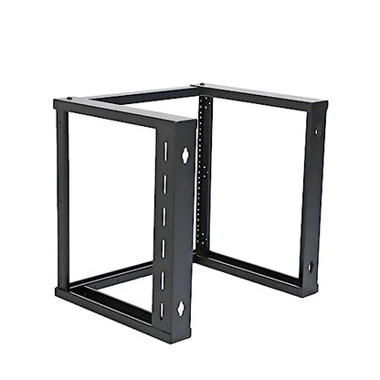 AEONS 9U Open Frame Wall Mount 19-Inch IT Network Server A/V Equipment Rack 16" Depth 12-24 Threaded 2-Post Mounting, Black - style: 9U-16"D