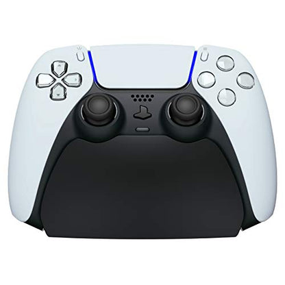 PlayVital 2 Pack Controller Display Stand for ps5, Gamepad Stand Desk Holder for ps5 Controller Accessories with Rubber Pads, Solid Black - color: Solid Black 2 set