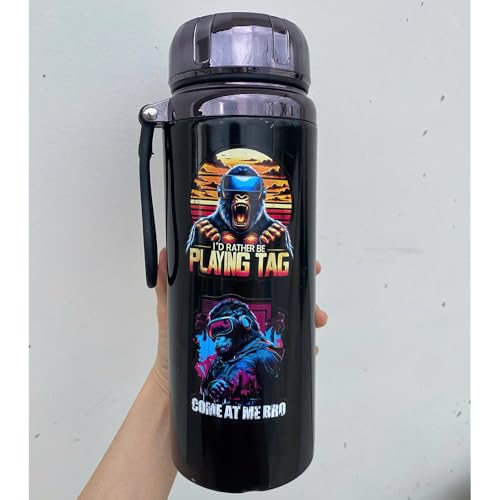 (Set of 5) I'd Rather Be Playing Tag Gorilla Sticker, Wanna Play Mini Games, VR Player Virtual Reality User Hazard Gamer, Come at Me Bro Waterproof Stickers 3 Inches