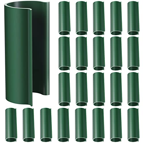 Jetec 32 Pcs PVC Pipe Clips Pool Cover Clamps for Above Ground Pool Greenhouses, Row Covers, Garden, Shelters, Bird Protection, 2.4 Inch Long(for 3/4 Inch PVC Pipe,Green) - color: Green, size: for 3/4 Inch PVC Pipe