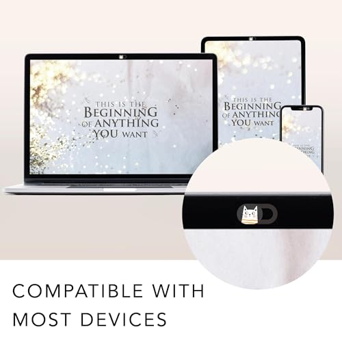 MESMOS 6pk Laptop Camera Cover Slide with Cute Cats, Cell Phone Camera Cover for Privacy, Laptop Accessories, Compatible as a Web Cam Blocker with All Devices Like Computer, iPhone, iPad, MacBook etc - size: Small