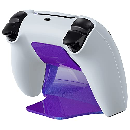 playvital Chameleon Purple Blue Controller Display Stand for ps5, Gamepad Accessories Desk Holder for ps5 Controller with Rubber Pads - color: Chameleon Purple Blue