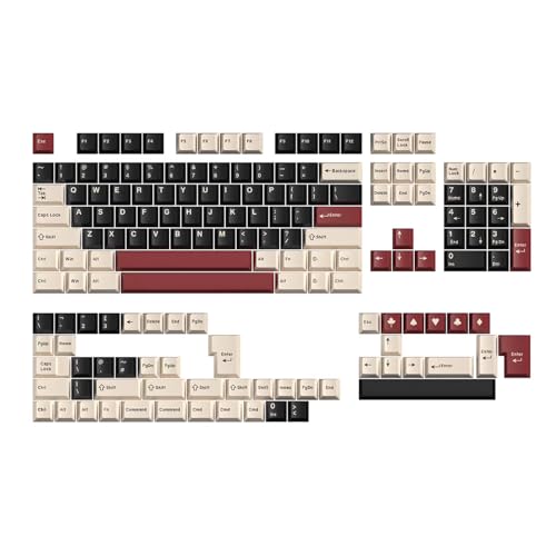 Sumgsn Keycaps 163 Keys Cherry Profile Doubleshot Rome Keycap Set Fit for Alice Keyboard 61/64/87/104/108 Cherry Mx Switches Mechanical Keyboard - color: Rome Keycaps