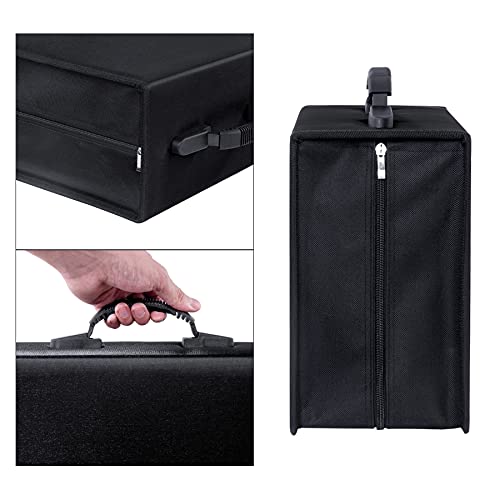 Siveit CD/DVD Binder, CD DVD Case Holder Binder 400 Capacity CD/DVD Wallet Storage Booklet Album Box (White binder, Black) - color: Black, size: White binder