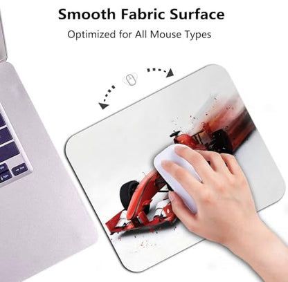 Fantasy Formula Racing Car Mouse Pad, Abstract Turbo Motion Auto Desk Mat | Anti-Slip Rubber Base, Silky Smooth Surface, Cute Office/Gaming Mousepad - color: Racing Car