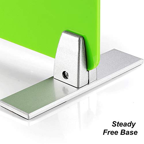 2 Pcs Sneeze Guard Clamp, Bracket Sneeze Guard Shield Base for Countertops, Stick On Heavy Duty Auminum Partition Guard Clamp, Panel Support Clamp Stand for Clear Desktop Counter Reception - color: Argentée