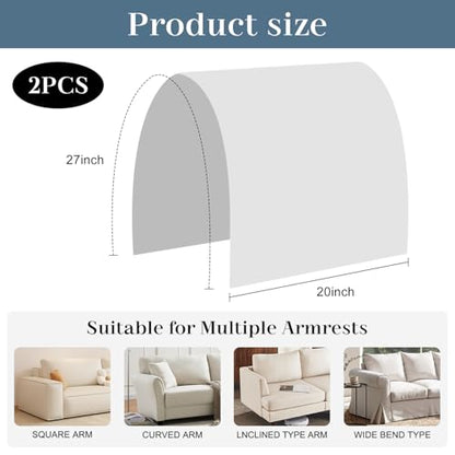 Couch Arm Covers Sofa Arm Covers Set of 2, Waterproof Couch Cover Armchair Cover for Recliner, Non Slip Sofa Headrest Covers Armrest Cover Couch Slipcover Protector, Dark Blue - color: Dark Blue
