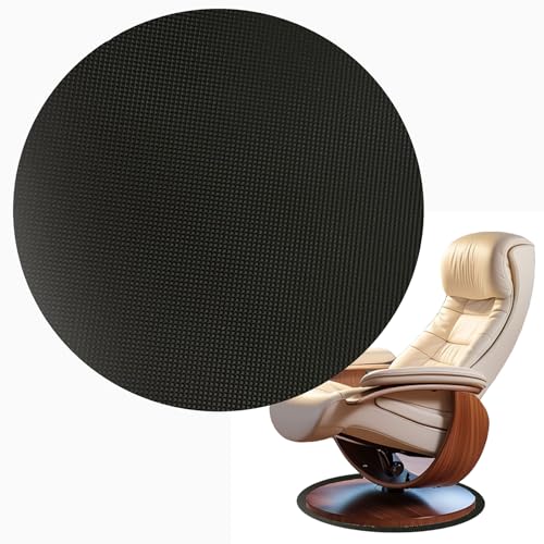 Recliner Pads for Hardwood Floors, Rocking Chair Recliner Floor Protector Keep Furniture from Sliding, Under Chair Floor Protector Rubber mats for Floor Furniture Grippers for Hardwood Floors 27.5in - size: R-Black-27.5"x27.5"