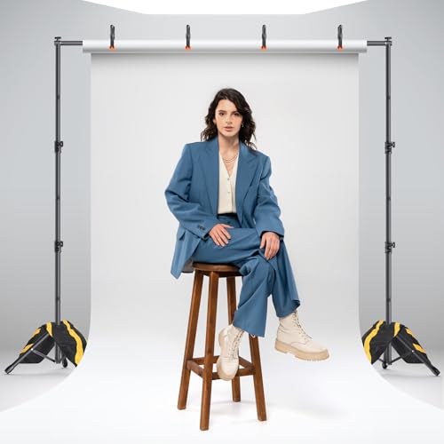Backdrop Stand Kit - 6 Widths, 10x10ft Adjustable Background Stand for Parties & Studio Photography - size: 10x10ft