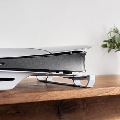 Glistco Skates - Horizontal Stand Compatible with PS5 Slim (White) - color: White