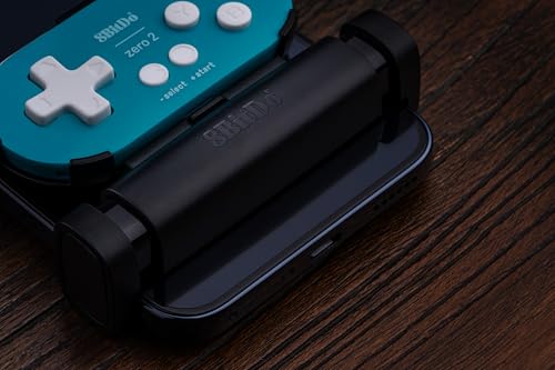 8Bitdo Zero 2 Bluetooth Gamepad Keychain Sized Mini Controller with Mobile Clip for Switch, Windows, Android (Turquoise Edition) - color: Turquoise