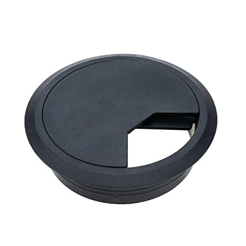 Large Desk Grommet Wire Organizer for Office Cord Management 80mm/3.15" Mounting Dia - Pack of 3