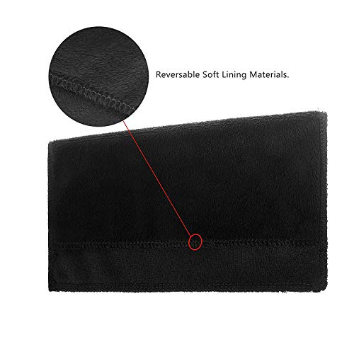 TXEsign Reversible Soft Lining Nintendo Switch Dust Cover Compatible with Nintendo Switch charging dock (Black)