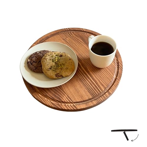 Sofa Tray – Wooden Foldable Sofa Tray Table for Seat Cushion, Perfect for Coffee & Remote Control, Solid Wood Sofa Tray Table, Solid Spruce Couch Table (Paris, Small 12") - color: Paris, size: Small 12"