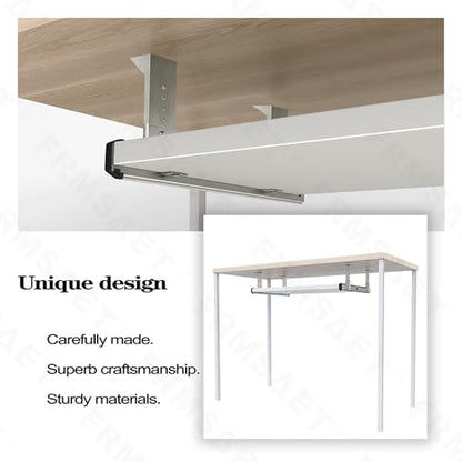 FRMSAET Heavy Duty 12/14/16/18 inches Thickness Steel Construction Ball Bearing Keyboard Slides Keyboard Drawer Slides Tray Accessories Cabinet Furniture Hardware Rails (16 inches, Silver) - color: Silver, size: 16 Inch