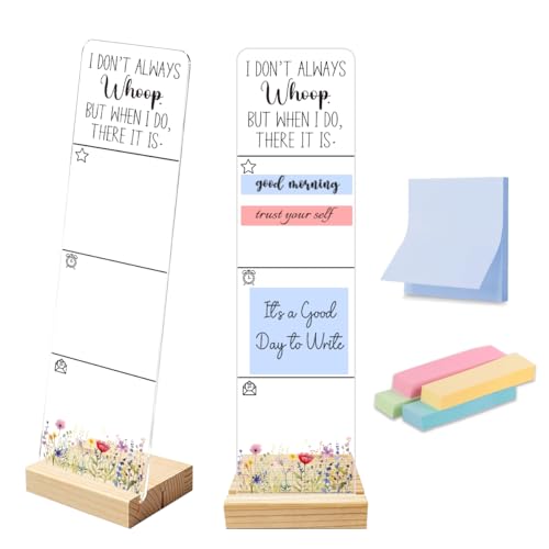 Sticky Note Holder Acrylic Monitor Memo Board Desk Organizers and Accessories Desk Decor Post It Note Holder with 200Pcs Sticky Notes Funny Sarcastic Office Humor Desk Sign - color: Always