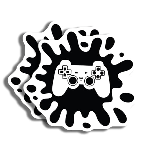 Video Game Controller Sticker - Gaming Decal for Laptops and Water Bottles - Gamer Gift - Cool Gamepad Sticker - Geeky Decor - 5" Vinyl Sticker - Durable Design for Cars Laptops W AAS1234