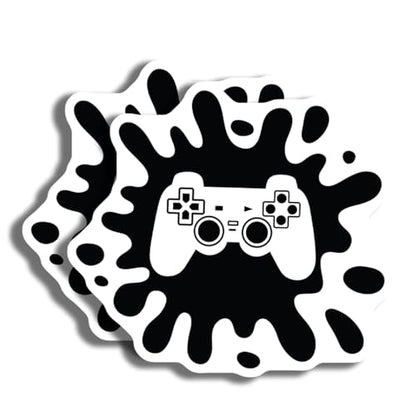 Video Game Controller Sticker - Gaming Decal for Laptops and Water Bottles - Gamer Gift - Cool Gamepad Sticker - Geeky Decor - 5" Vinyl Sticker - Durable Design for Cars Laptops W AAS1234