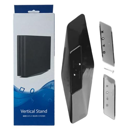 Vertical Stand for PS4 Slim / PS4 Pro Vertical Holder Stand Bracket Mount Base for PlayStation 4 Slim/Pro Console (Black)