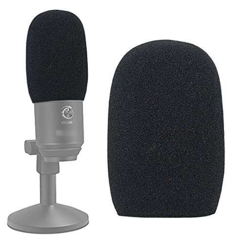 SUNMON Mic Foam Windscreen for Fifine Podcast, Pop Filter Wind Cover Compatible with Fifine K670 USB Condenser Recording Microphone - color: FiFine K670 Mic Foam Cover