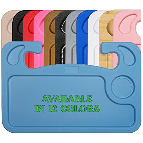 lebogner Steering Wheel Tray, Car Food Trays For Eating, Laptop, Tablet, Or Notebook, Hook On Auto Steering Wheel Desk Table, For Most Vehicles Steering Wheels, Travel Car Accessories, Light Blue - color: Light Blue