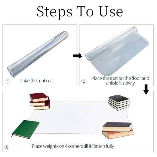 Clear Desk Mat 42 x 90 Inch, 1.5mm Thick Clear Table Protector, Protector for Dining Room Table, Waterproof Vinyl Tablecloth Pad Mat for Kitchen, Dresser, Writing Desk - size: 90" x 42"