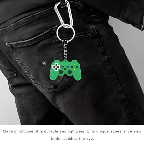 6PCS Video Game Controller Keychain, Mini Cute Gaming Handle Keyring, Game Controller Car Key Fob for Men Women - color: 6 Pcs