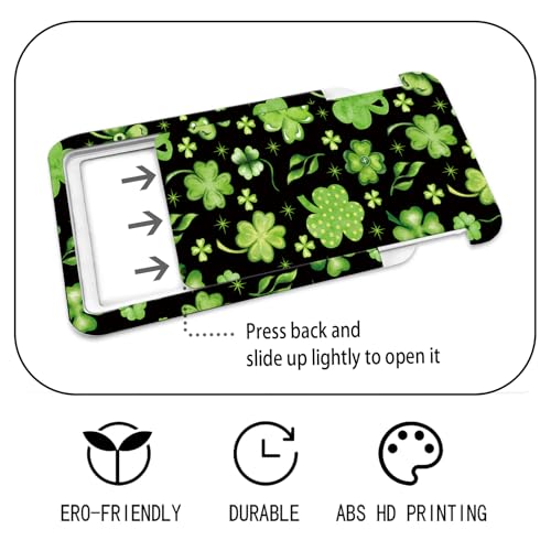 ID Badge Holder with Lanyard Fashionable ID Card Holders with Retractable Lanyards Soft Fiber Metal Clip Sturdy Buckle for Key Wallet Work Nurse Teacher (Green Leaves) - color: Green Leaves