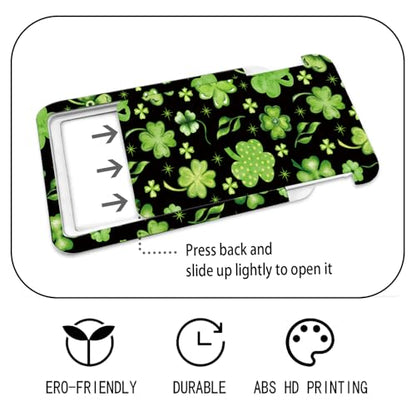 ID Badge Holder with Lanyard Fashionable ID Card Holders with Retractable Lanyards Soft Fiber Metal Clip Sturdy Buckle for Key Wallet Work Nurse Teacher (Green Leaves) - color: Green Leaves