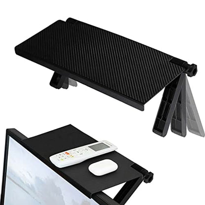 Generic TV Top Shelf Mount Adjustable Computer Rack Screen Top Multifunctional Monitor Organizer Space Saving for Wi-Fi Router Cable Box Remote Controls Storage