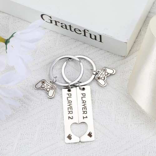 Couple Keychain Sets Matching Keychians Gift Sets for Couples Unique Love Keycharms for Him or Her