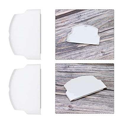 SING F LTD 2PCS Replacement Battery Door Covers Cases Protectors Compatible with Sony PSP 2000 2003 2004 3000 3003 3004 White Plastic Console Accessories - color: White