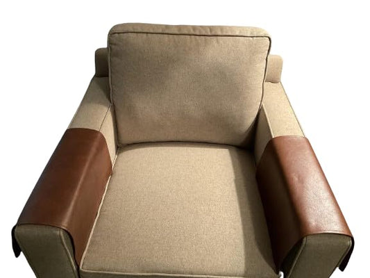 Bittlemen. Co. Set of Armrest Covers for Furniture Slipcovers Furniture Protectors Home Decor Sofas Loveseats Theater Chairs Office Chairs Recliners RV's Housewarming Gifts (Saddle) - color: Saddle