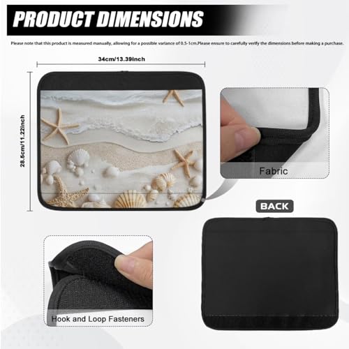Wheelchair Armrest Covers Beach Shell Starfish Wheel Chair Accessories Adults 2 Pack Wheelchair Arm Pads for Office Transport Chair - color: Beach Shell Starfish