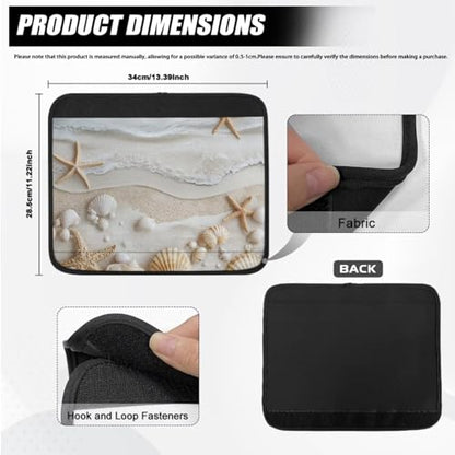 Wheelchair Armrest Covers Beach Shell Starfish Wheel Chair Accessories Adults 2 Pack Wheelchair Arm Pads for Office Transport Chair - color: Beach Shell Starfish