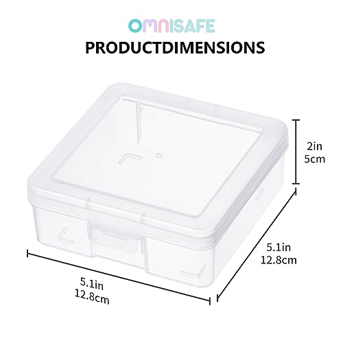 18 Pack Small Plastic Hobby Art Craft Organizer, Clear Plastic Storage Containers with Latching Lid, for Pencil Box, Lego, Crayon - size: Small - 18 Pack
