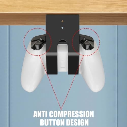 Storage Rack Wall Mounted Game Controller Bracket for Nintendo Switch Pro/PS5/PS4/Xbox Gamepads Stand Hanger Holder Accessories (Black (2 Pieces)) - color: BLACK (2 PIECES)