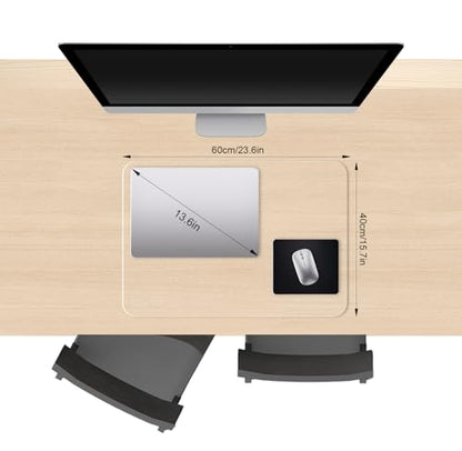 Clear Desk Mat, Non-Slip PVC Desk Protector Mat with Round Edge, Heat Resistant & Waterproof Clear Desk Writing Mat for Home and Office (23.6"*15.7") - size: 23.6" x 15.7"
