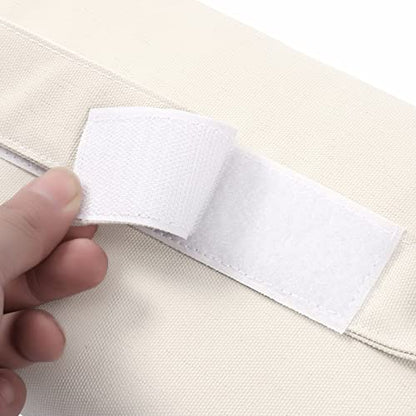 Enipate Outdoor Chaise Lounge Head Pillow, Pack of 2 Water Resistant Headrest Pillows with Elastic Band for Pool Patio Chairs - color: Beige