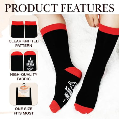 ZAGKOO Funny Socks for Men, Women - Stocking Stuffers for Men - color: Fart 2