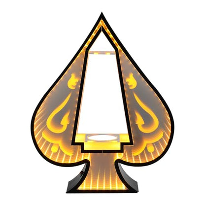 Ace of Spades Bottle Display Stand Warm Yellow Light Liquor VIP Glowing Wine Bottles Display Shelf LED Champagne Bottle Presenter for Bar Nightclub Party - color: Warm Yellow Light-ace of Spades