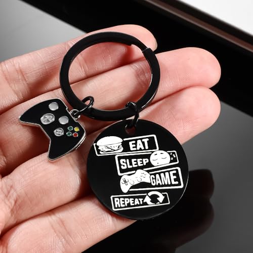 Gaming Gifts Video Game Player Keychain for Game Lover Man Woman Boyfriend Husband Birthday Christmas - color: Double Sided