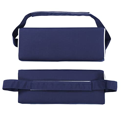 Enipate Outdoor Chaise Lounge Head Pillow, Pack of 2 Water Resistant Headrest Pillows with Elastic Band for Pool Patio Chairs - color: Navy Blue