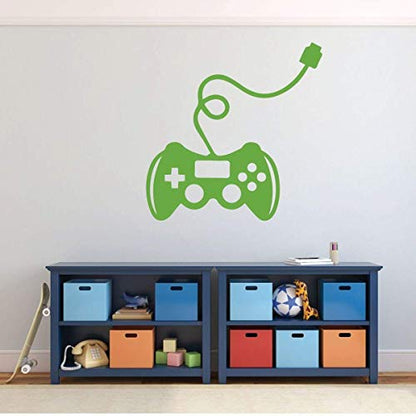 Personalized Gamer Wall Decal - Custom Name Controller Vinyl