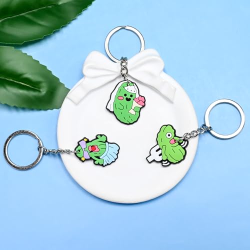 Keychains Bulk,Funny Key Chain for Prizes Incentives Holiday Gifts Birthday Party Favors - color: 22pcs Pickle Keychains
