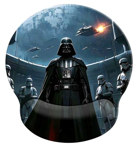 Cool Mouse Pad with Wrist Rest, Waterproof Non Slip Rubber Base Mouse Pads for Desk Office Laptop, Black Ergonomic Mousepad with Wrist Support Suitable for Laptop Desktop and Work - color: A2