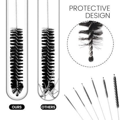 LOVEINUSA Straw Cleaner Brush, 14PCS 8.3 Inch Nylon Tube Brush Set, Bottle Cleaning Brushes for Sippy Cup, Tumbler, Water Bottle, Tight Spaces - color: 14pcs
